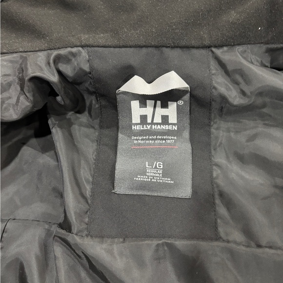 Helly Hansen Women’s Black Raincoat, Size Large - Picture 4 of 6